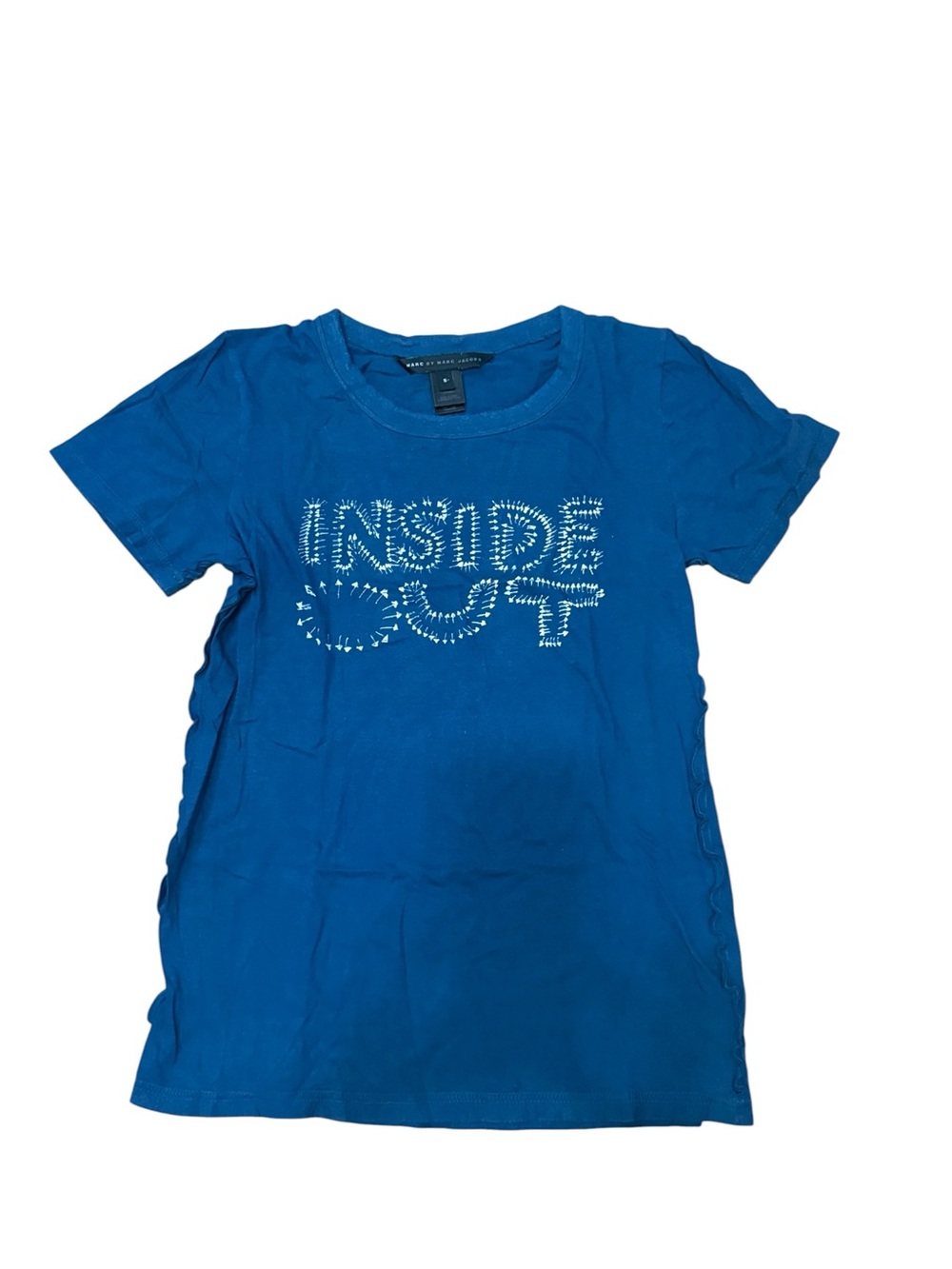 Marc by Marc Jacobs Blue Short Sleeve 'INSIDE OUT' Tee